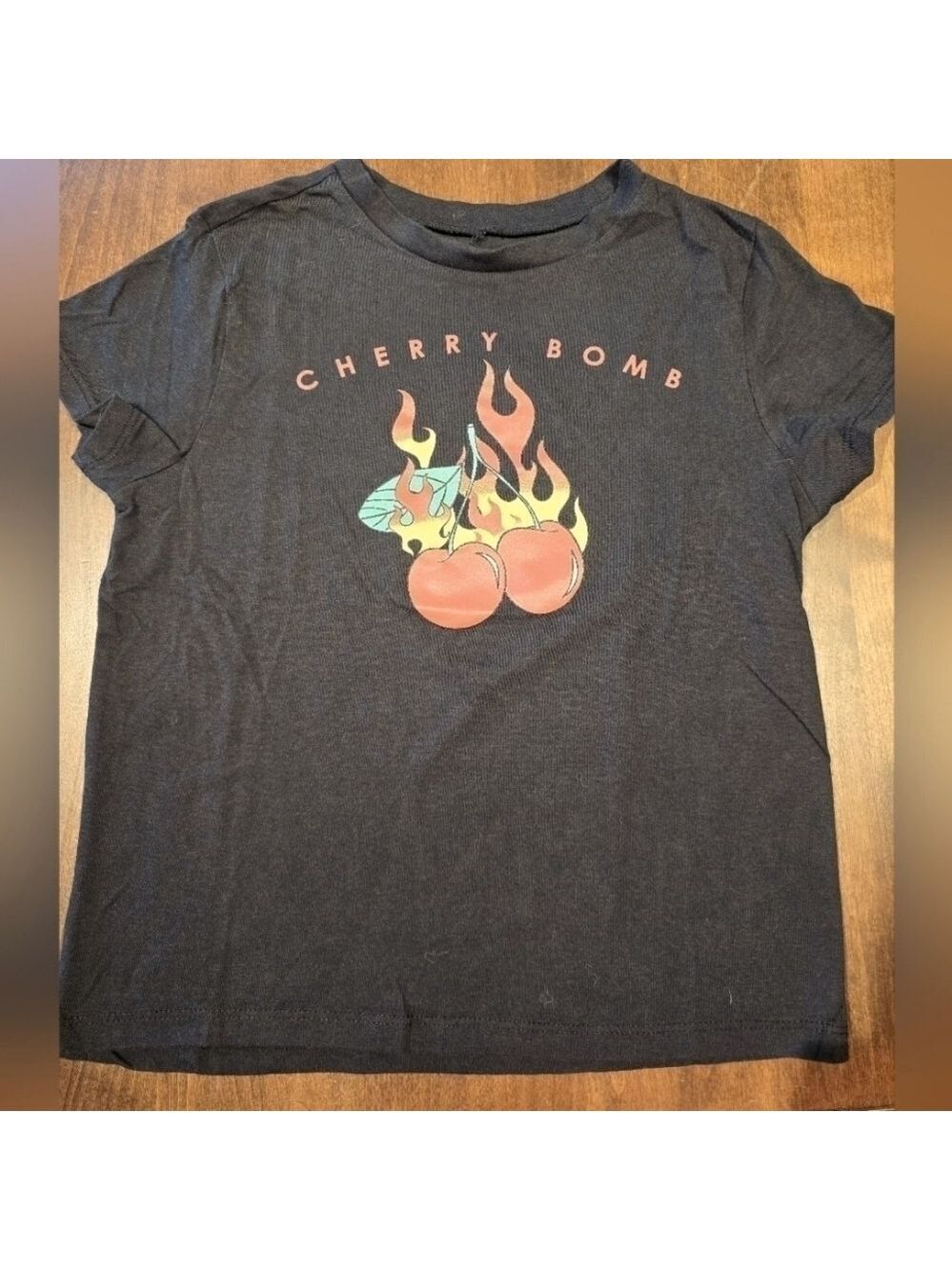 Cherry Bomb black T-shirt
